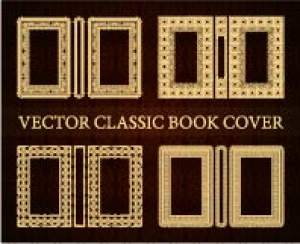 وکتور کادر و حاشیه کلاس خطی طلایی و زرشکی